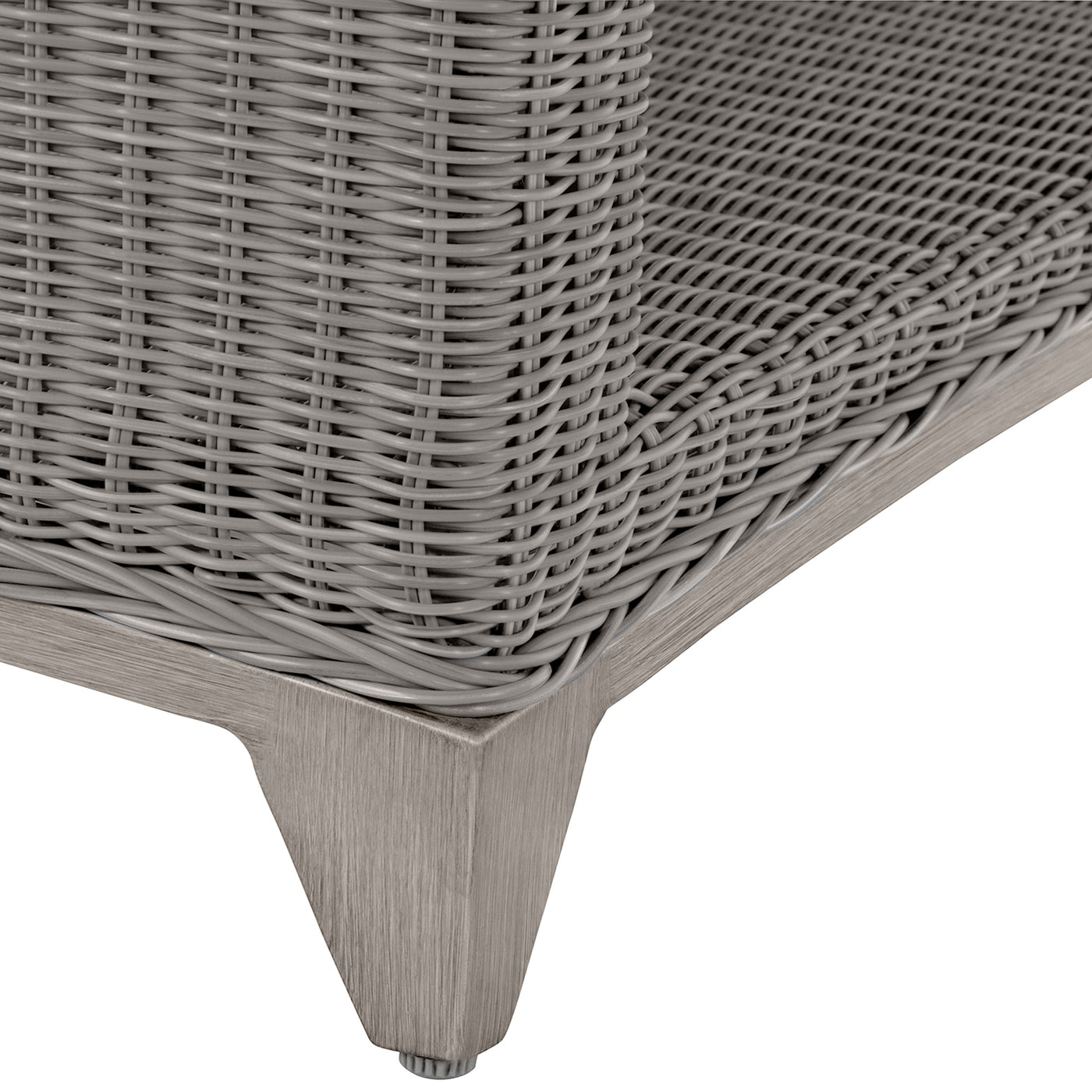 Astoria Wicker Rectangle Outdoor Coffee Table 48. 25 In. W X 16.75 In. H