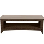 Astoria Wicker Rectangle Outdoor Coffee Table 48. 25 In. W X 16.75 In. H - Image 6