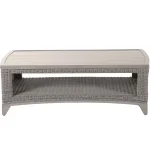 Astoria Wicker Rectangle Outdoor Coffee Table 48. 25 In. W X 16.75 In. H - Image 8
