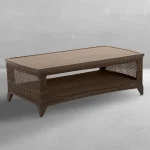 Astoria Wicker Rectangle Outdoor Coffee Table 48. 25 In. W X 16.75 In. H - Image 13