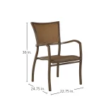 Aire N-dura Resin Wicker Outdoor Arm Chair - Image 5