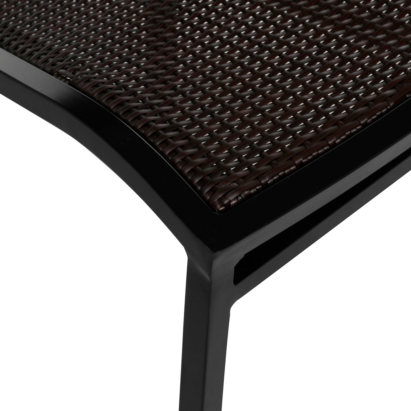 Aire N-dura Resin Wicker Stackable Outdoor Side Chair