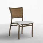 Aire N-dura Resin Wicker Stackable Outdoor Side Chair - Image 4