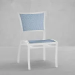 Aire N-dura Resin Wicker Stackable Outdoor Side Chair - Image 7