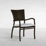 Skye Woven N-dura Resin Wicker Stackable Outdoor Arm Chair - Image 21