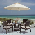 Skye Woven N-dura Resin Wicker Stackable Outdoor Arm Chair - Image 16