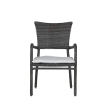 Skye Woven N-dura Resin Wicker Stackable Outdoor Arm Chair - Image 8
