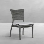 Skye Woven N-dura Resin Wicker Stackable Outdoor Side Chair - Image 3