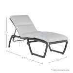 Skye N-dura Resin Wicker Outdoor Chaise Lounge - Image 16