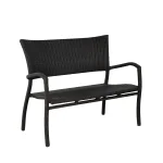 Skye N-dura Resin Wicker Outdoor Woven Bench 44.5 In. - Image 3