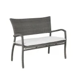 Skye N-dura Resin Wicker Outdoor Woven Bench 44.5 In. - Image 7