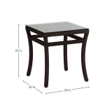 Club Woven Wicker Square Outdoor End Table - Image 3