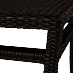 Club Woven Wicker Square Outdoor End Table - Image 4