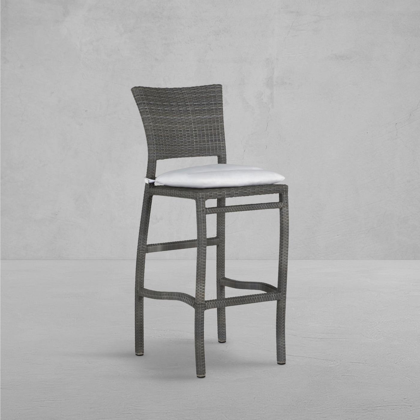 Skye Woven N-dura Resin Wicker Outdoor Bar Stool 30 In.