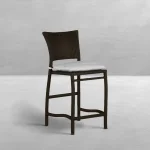 Skye Woven N-dura Resin Wicker Outdoor Counter Stool 24 In.