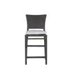 Skye Woven N-dura Resin Wicker Outdoor Counter Stool 24 In. - Image 6