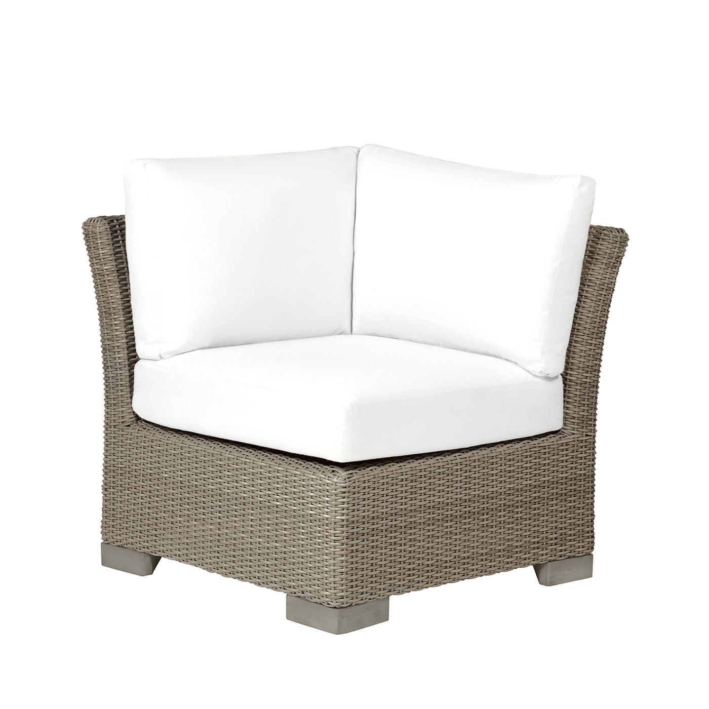 Club Woven N-dura Resin Wicker Outdoor Corner Sectional Sofa