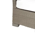 Club Woven N-dura Resin Wicker Outdoor Corner Sectional Sofa - Image 5
