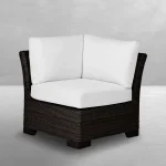 Club Woven N-dura Resin Wicker Outdoor Corner Sectional Sofa - Image 12