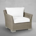 Club Woven N-dura Resin Wicker Outdoor Lounge Chair - Image 9