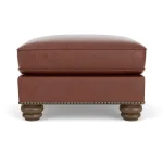 Bexley Leather Ottoman - Image 6