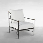 Roma Wrought Aluminum Outdoor Lounge Chair