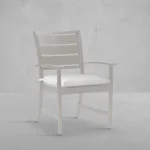 Charleston Wrought Aluminum Outdoor Arm Chair - Image 4