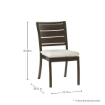Charleston Wrought Aluminum Outdoor Side Chair - Image 7