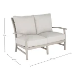 Charleston Wrought Aluminum Outdoor Loveseat - Image 24