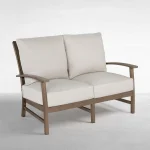 Charleston Wrought Aluminum Outdoor Loveseat - Image 21