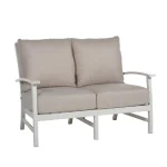 Charleston Wrought Aluminum Outdoor Loveseat - Image 12