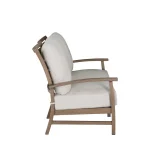 Charleston Wrought Aluminum Outdoor Loveseat - Image 9