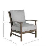 Charleston Wrought Aluminum Outdoor Lounge Chair - Image 32