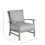 Charleston Wrought Aluminum Outdoor Lounge Chair - Image 22