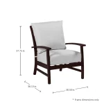 Charleston Wrought Aluminum Outdoor Lounge Chair - Image 15