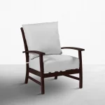 Charleston Wrought Aluminum Outdoor Lounge Chair - Image 9