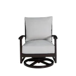 Charleston Wrought Aluminum Outdoor Swivel Rocker Lounge - Image 18