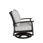 Charleston Wrought Aluminum Outdoor Swivel Rocker Lounge - Image 14