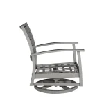 Charleston Wrought Aluminum Outdoor Swivel Rocker Lounge - Image 10