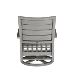 Charleston Wrought Aluminum Outdoor Swivel Rocker Lounge - Image 8