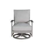 Charleston Wrought Aluminum Outdoor Swivel Rocker Lounge - Image 4