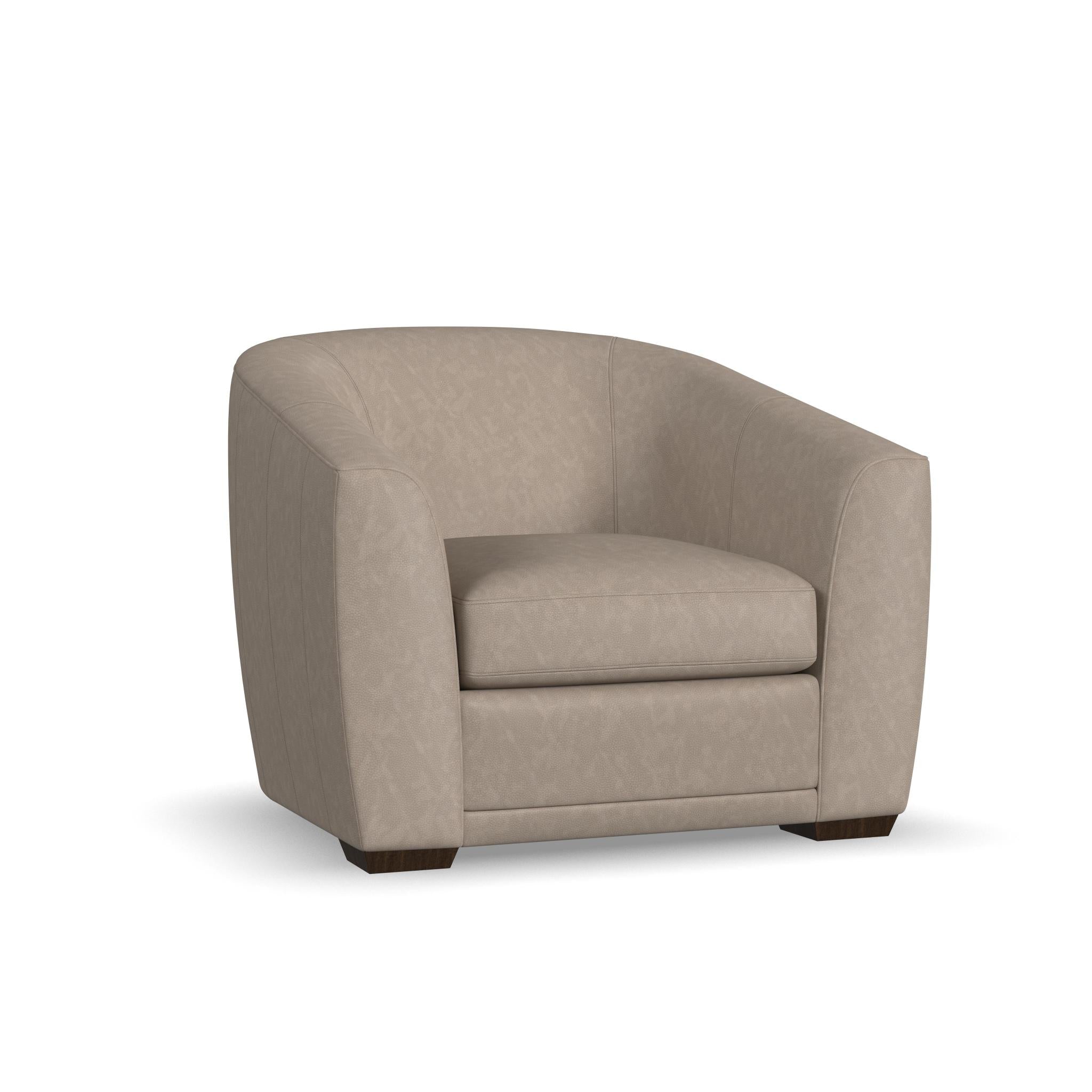 Jewel Fabric & Leather Chair