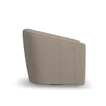 Jewel Fabric & Leather Swivel Chair - Image 5