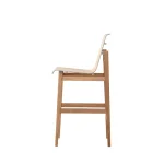 Coast Teak Sling Outdoor Bar Stool 30 In. - Image 11