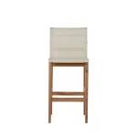 Coast Teak Sling Outdoor Bar Stool 30 In. - Image 14