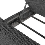 Rustic N-dura Resin Wicker Outdoor Reclining Chaise Lounge - Image 27