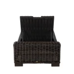 Rustic N-dura Resin Wicker Outdoor Reclining Chaise Lounge - Image 21