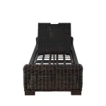 Rustic N-dura Resin Wicker Outdoor Reclining Chaise Lounge - Image 31