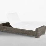 Rustic N-dura Resin Wicker Outdoor Reclining Chaise Lounge - Image 35