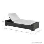 Rustic N-dura Resin Wicker Outdoor Reclining Chaise Lounge - Image 11
